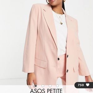 Pink ASOS blazer petite